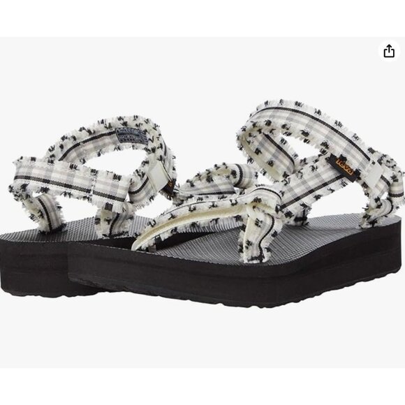 Teva Sporty Midform Fray Sandals Size 7 NWOT - Picture 1 of 5